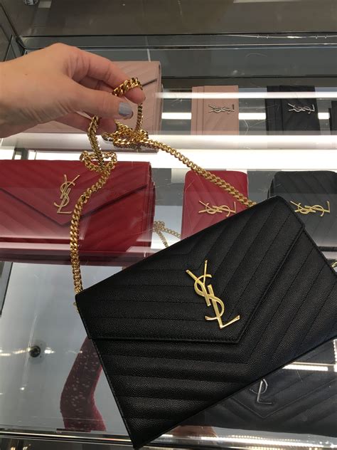 wallet and chain ysl|ysl wallets best price.